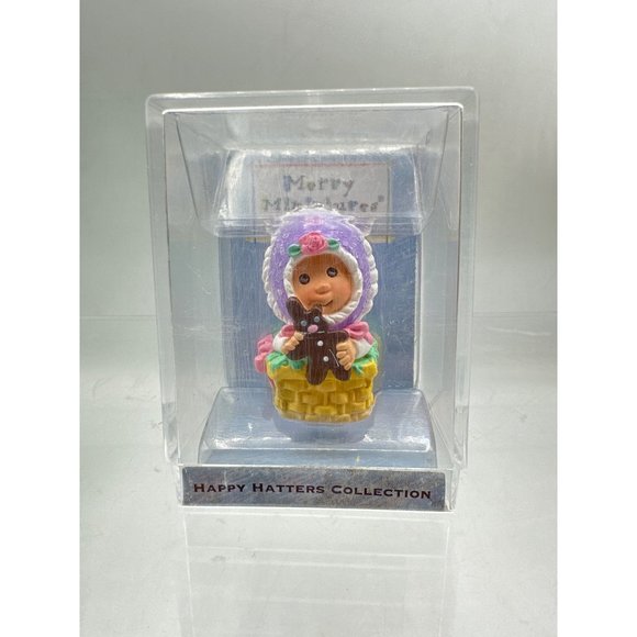 Hallmark Keepsake 2000 Merry Miniatures Happy Hatters Collection Bonnie Bonnet - Picture 3 of 7